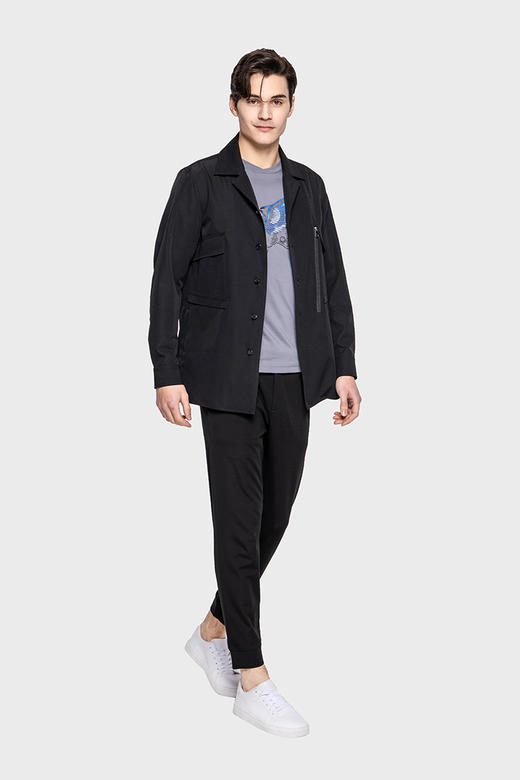 callisto黑色衬衫款夹克 SPFEJ041BK 商品图1