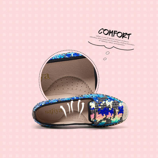 商场同款 | safiya 索菲娅舒适镭射闪片渔夫鞋仙女鞋SF93111090 商品图4