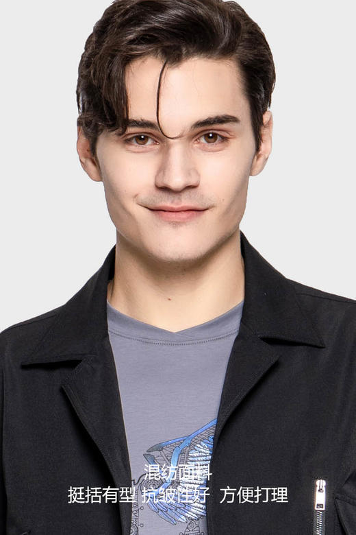 callisto黑色衬衫款夹克 SPFEJ041BK 商品图4