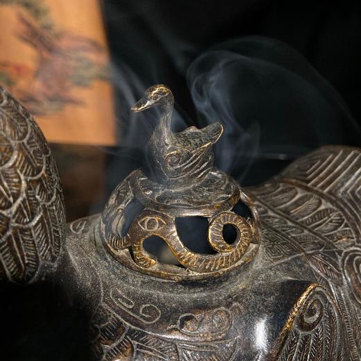 纯铜鸳鸯熏香炉 商品图4