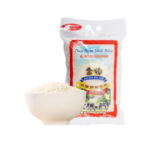 泰国金怡泰国茉莉香米2kg/032806 米粒细长色泽洁白饱满均匀软糯香甜 商品图0