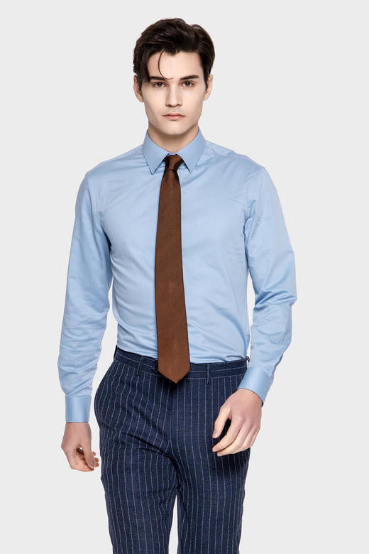 callisto蓝雀色易烫衬衫SPSTL091BL 商品图0