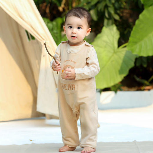 棉果果春秋季新疆彩棉纯棉背带裤M101204120013 商品图0