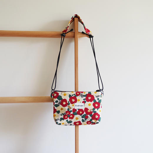 HUJI祤集pieton斜挎包风の花茶花小猫 商品图1