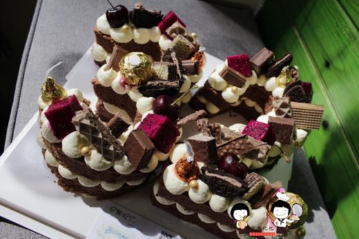 数字奶油巧克力蛋糕  数字可更换 请提前一天预定 当天无法制作 季节不同水果不同 商品图5