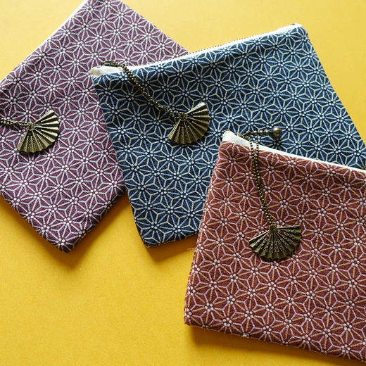 HUGOJIRO零钱包风の花日式龟甲纹 商品图2