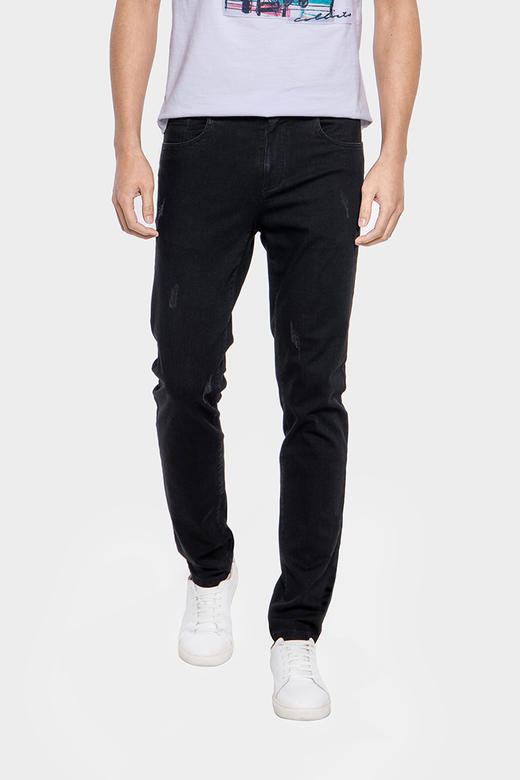 callisto黑色弹力牛仔裤 SPJPW010BK 商品图3