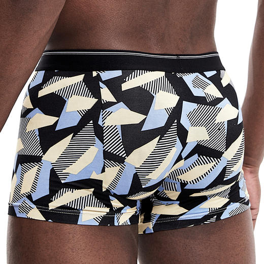 【特价单条装】柒牌男士单条礼盒装内裤男迷彩平角裤印花超薄无痕底裤莫代尔	118F70360 商品图1