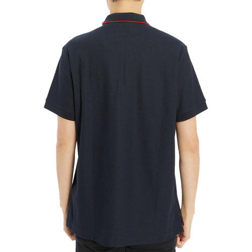 【二】BURBERRY 巴宝莉 男士棉质TB专属标识图案刺绣短袖 POLO衫 藏蓝色 8017007 A1222 商品图3