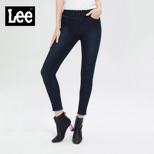 【尺码24】Lee优形丹宁紧身牛仔裤女2019新款高腰小脚裤子显瘦L134174TW34H 商品图0