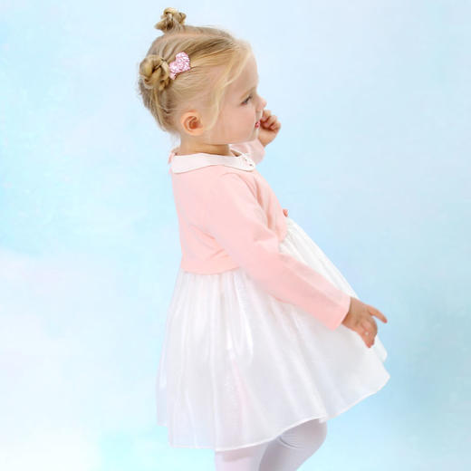 棉果果春秋季女童假两件连衣裙M122700420141 商品图7