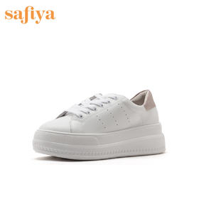 商场同款 | Safiya/索菲娅春款厚底松糕底小白鞋女SF01112301