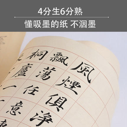 【爆款】不洇墨半生熟加厚状元笺方格长卷，适用于小楷、小行书、二王、手札、抄经，2cm-6cm方格竖格纸 商品图3