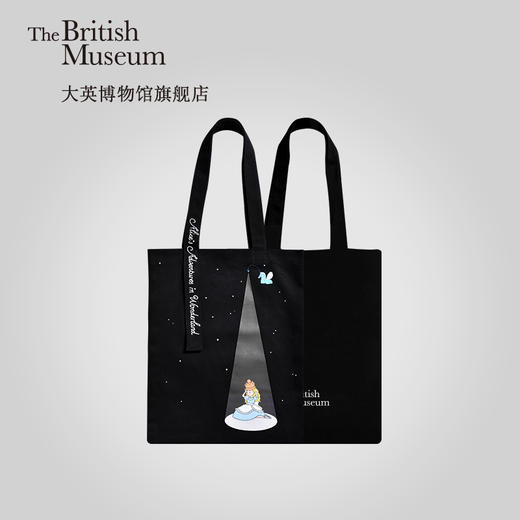 创意单肩帆布包 大英博物馆官方爱丽丝漫游奇境帆布包帆布袋购物袋收纳袋 商品图1