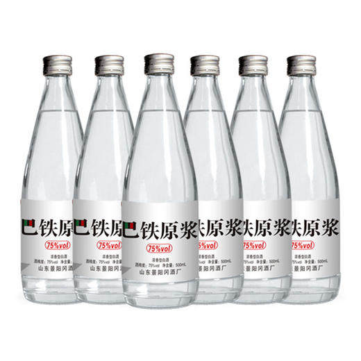 【云仓优选·好品力荐】景阳冈 75度 巴铁原浆酒浓香白酒500ml*6瓶整箱 商品图1