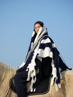 sandriver手工云朵毛毡围巾