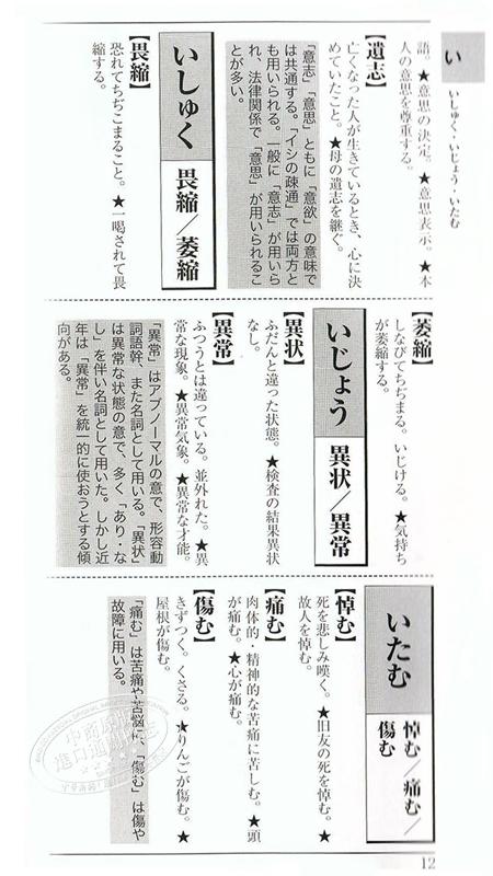 【中商原版】语言选择实用辞典 汉字辨析辞典 日文原版 漢字の使い分け辞典 ことば選び辞典 商品图3