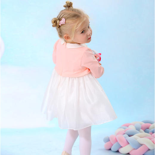 棉果果春秋季女童假两件连衣裙M122700420141 商品图6