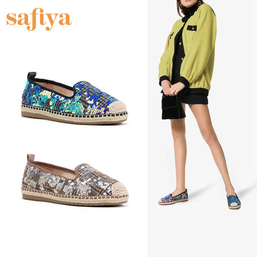 商场同款 | safiya 索菲娅舒适镭射闪片渔夫鞋仙女鞋SF93111090 商品图2