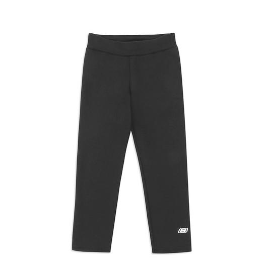 skechers斯凯奇女童装新款弹力舒适紧身七分裤运动裤sdagf18z044blck