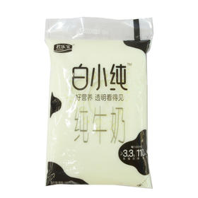 君乐宝透明袋纯牛奶180ml
