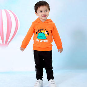 棉果果春秋季男童小毛圈连帽卫衣M112182220108