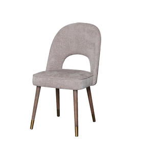 NS家居 ns furniture 软包布艺木色金脚餐椅多色单椅NSDC-1230*NSO-071