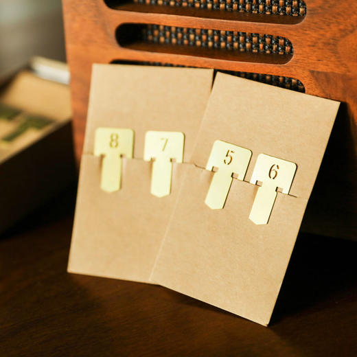 黄铜金属创意数字书签【树德文创】