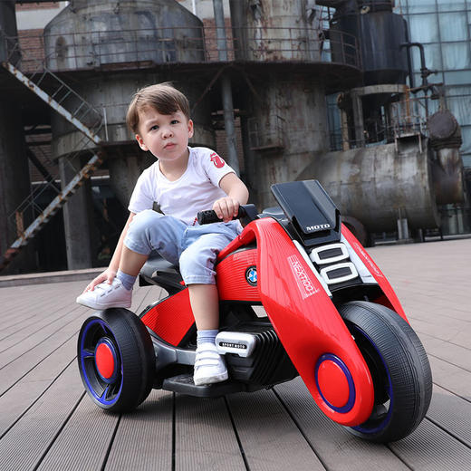 【骑上它，你就是这条gai上zui靓的娃】贝多奇儿童充电动摩托车2-9岁汽车电瓶车男女孩幼儿园小学生宝宝户外骑行三轮车双驱启蒙益智早教玩具可坐双人两人大人六一儿童节礼物 商品图1