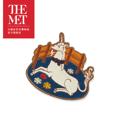 时尚艺术自粘贴饰 大都会艺术博物馆独角兽系列刺绣贴多次重复用 商品图1