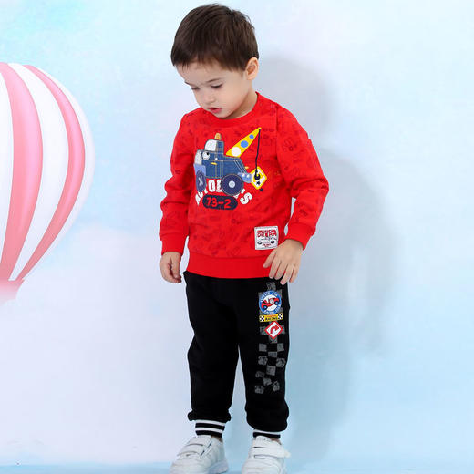 棉果果春秋季男童小毛圈运动长裤M112200220093 商品图5