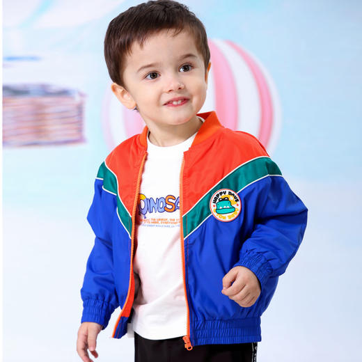 棉果果春秋季男童拼接对开外套M112100320114 商品图2