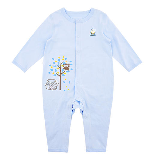 棉果果春秋季有机棉纱内衣对开连体衣M101722220039 商品图10