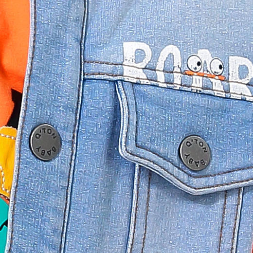 棉果果春秋季男童牛仔马夹M112171220111 商品图3