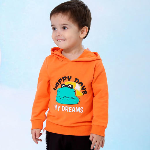 棉果果春秋季男童小毛圈连帽卫衣M112182220108 商品图1