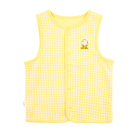 棉果果春秋季有机棉纱内衣上装马夹双层汗布里子M101171220044 商品图8