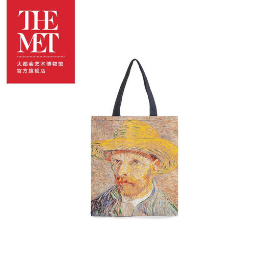 大都会艺术博物馆 梵高戴草帽的自画像 创意艺术帆布包 商品图1