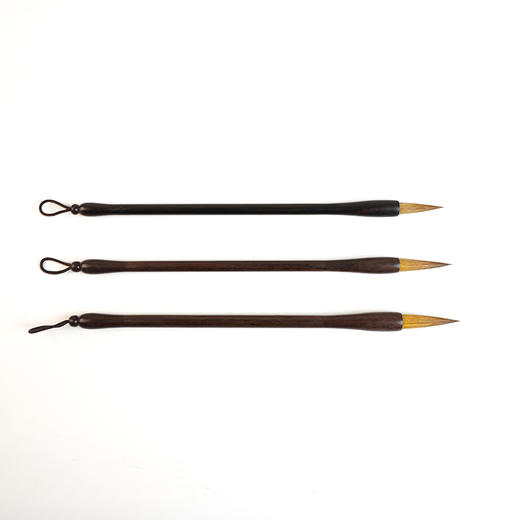 黑檀狼毫毛笔，大中小三支礼盒套装 商品图7