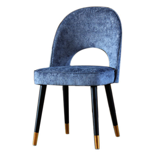 NS家居nsfurniture软包布艺黑金脚餐椅多色单椅NSDC-1230 商品图0