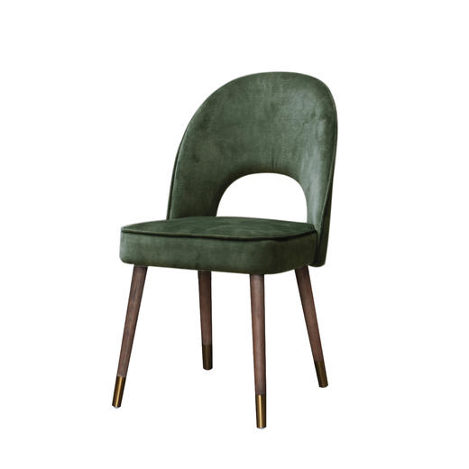 NS家居 ns furniture 软包布艺木色金脚餐椅多色单椅NSDC-1230*NSO-071 商品图1