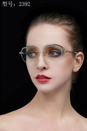 【新品推荐】汉玛士纯钛钻石切边蓝光防护眼镜，含1.60非球面防蓝光镜片一副