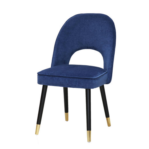 NS家居nsfurniture软包布艺黑金脚餐椅多色单椅NSDC-1230 商品图3