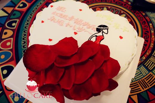 下单前请仔细阅读商品详情 鲜花蛋糕 玫瑰  如需增加或者修改文字 请下单备注 商品图1