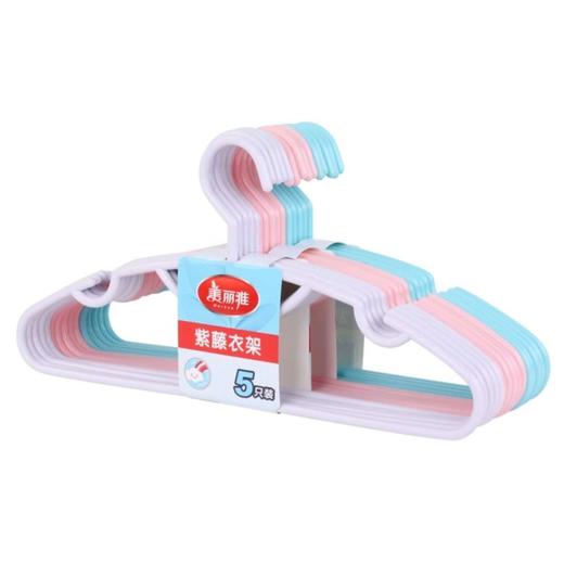 美丽雅紫藤衣架5支装 商品图2