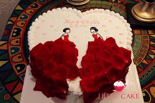 下单前请仔细阅读商品详情 鲜花蛋糕 玫瑰  如需增加或者修改文字 请下单备注 商品图1