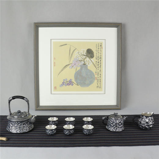 《吉星高照》纯手作银制茶具9件套 商品图0