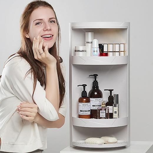 【抖音同款】浴室置物架免打孔壁挂三角形收纳架 厨房卫生间洗漱台转角架子墙角 商品图3