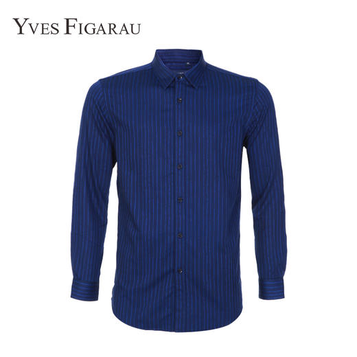 YvesFigarau伊夫·费嘉罗秋冬商务休闲简约舒适透气抗皱长袖衬衫860309 商品图0