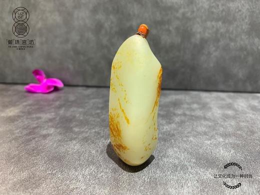 【御珠宫坊·传承系列】白玉子料财神佛挂件 商品图1