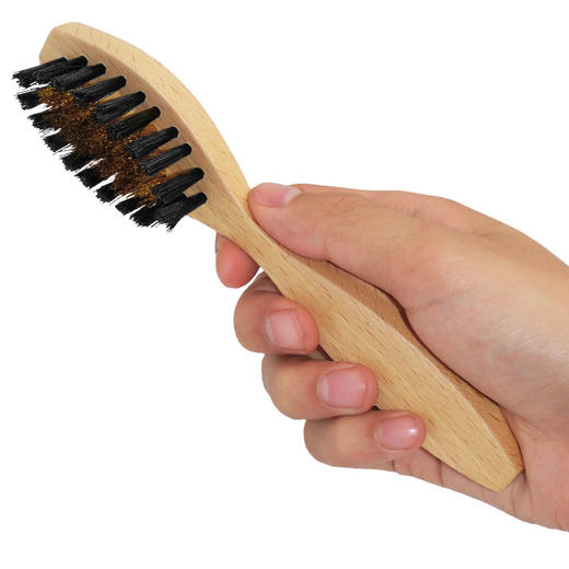 法国进口Famaco榉木铜丝刷绒皮刷鞋刷23132 商品图2